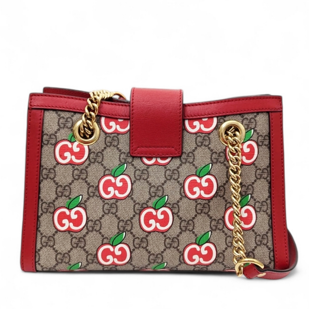 ✨️Authentic Limited Edition Gucci Small Padlock GG Supreme Red Apple Bag - Picture 5 of 15
